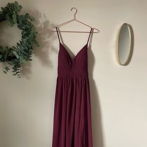 Azazie Gracie in Cabernet (wedding, prom, homecoming 👍🏼)